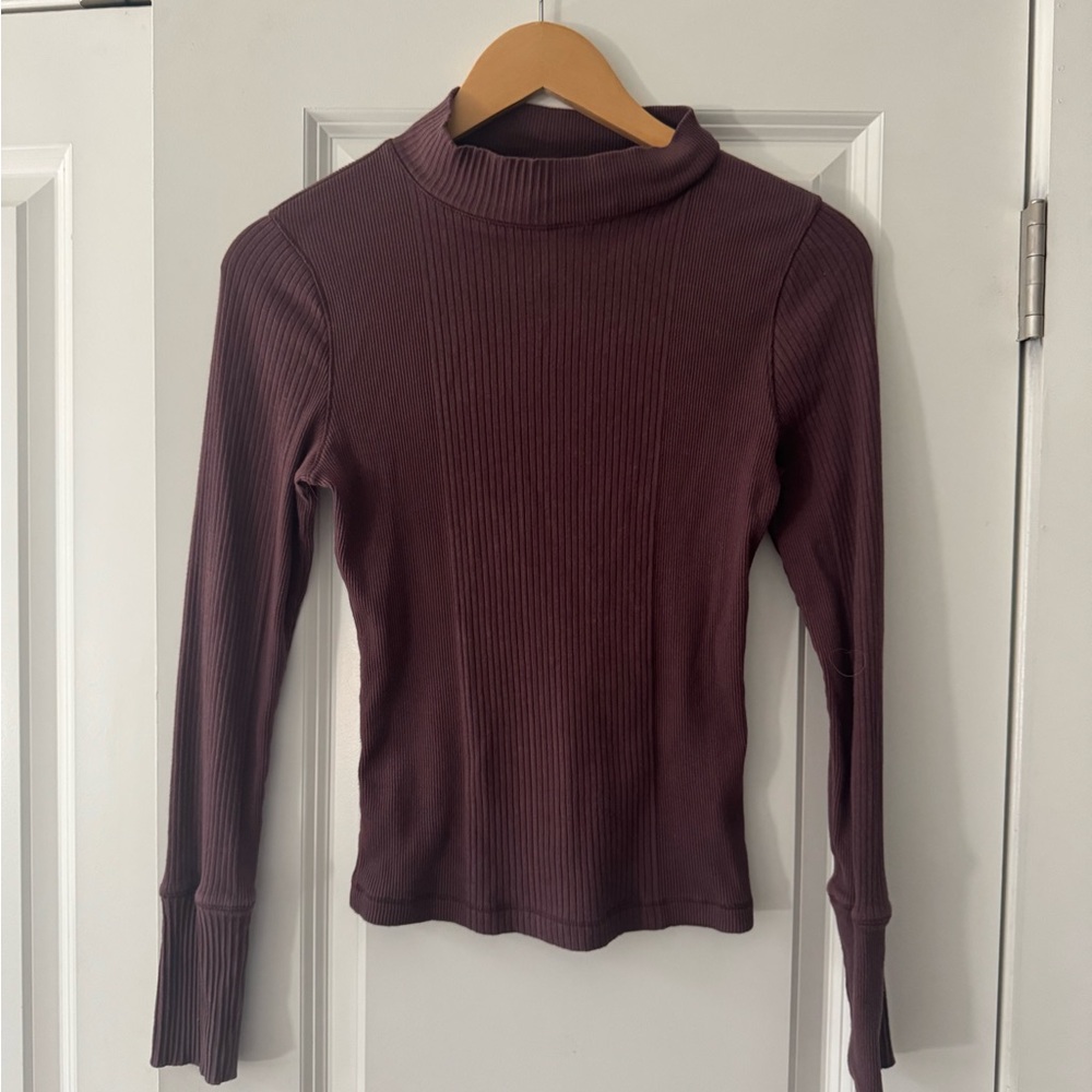 Free People Ribber Long Sleeve Turtleneck Top